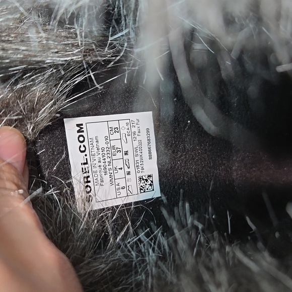 Sorel Women Tall Leather Tofino II Fur Faux Rubber Saltwater boots shoes sz 6 - Picture 14 of 14